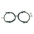 thumbnail image 1 of Fiaya Women Couples Bracelets for Women Men, 2pcs Matching Bracelets for Couples, Matching Heart Bracelets for Boyfriend Girlfriend (Green), 1 of 2