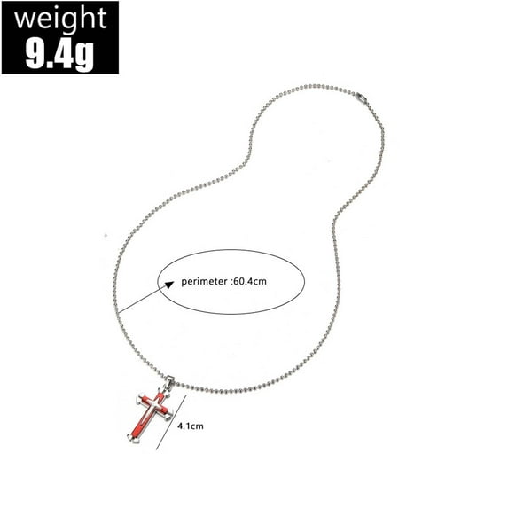 Fiaya Women Cross Necklace for Men, Stainless Steel Cross Necklace for Men and Women, Christian Cross Necklace,Jesus Cross Necklace, Pendant Cross Chain Necklace, Birthday Christmas Jewelry Gifts