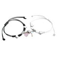 thumbnail image 1 of Fiaya Women Dainty Magnetic Couple Bracelet, 1Pair Adjustable Handmade Braided Cord Bracelet, Round Matching Friends Bracelets for Birthday Anniversary (Keys and Locks), 1 of 1