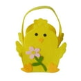 thumbnail image 1 of Fiaya Women Easter Gift Basket with Handles, 1Pc Chicken Shape Candy Cookie Bags, 5.1 × 3.9 inch Easter Hunting Handbag for Party Decor Holiday Biscuit Baking Packing Supplies (Yellow), 1 of 2