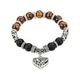 thumbnail image 1 of Fiaya Women Healing Balance Stone Beaded Bracelet, 1Pc 10mm 7 Chakra Religion Natural Stone Bracelet, Yoga Reiki Charm Heart Bracelets for Women Men (B), 1 of 2