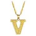 thumbnail image 1 of Fiaya Women Initial Necklace for Women Dainty Gold Letter A-Z Pendant Choker Necklace Alphabet Name Necklace Cute Personalized Name Necklace Jewelry Gifts (V), 1 of 3