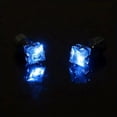 thumbnail image 1 of Fiaya Women LED Light Up Earrings, 1 Pairs Bright Stylish Glow Studs, Shiny Square Diamond Crown Ear Drop for Women Men Girlfriend Boyfriend (Blue), 1 of 1