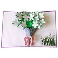 thumbnail image 1 of Fiaya Women Mother's Day Flower Pop Up Cards, 1Pc 3D Flower Bouquet Pattern Greeting Card, Creative Gift Cards for Mother's Day Party Gift Supplies, 5.9 x 7.8 Inches (D), 1 of 1