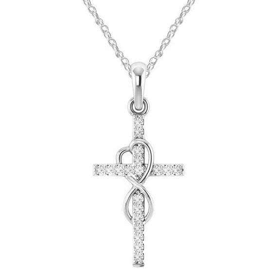 Fiaya Women Pendant Necklace, Fashion Women Vintage Alloy Love Pendant Necklace Charm Chain Jewelry Gift (D)