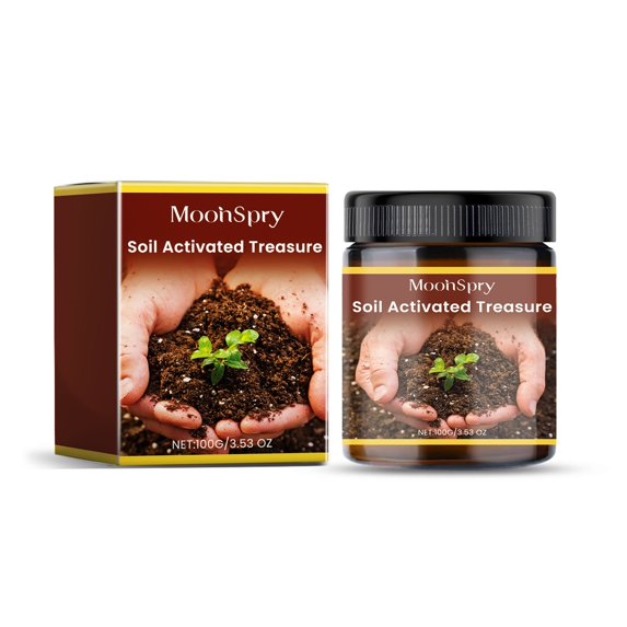 Fiaya Women Soil Activated Amendments, 1Pc 3.53oz/100g Organic Soil Activator Plant Fertilizer, Soil Treasure Activators for Potting Lawns Growing Vegetables
