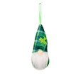 thumbnail image 1 of Fiaya Women St Patrick's Day Gnome Hanging Ornament, 1pc Green Plush Elf Dolls Pendants, 5.6x2inch Handmade Mini Dwarf for St Patrick's Day Gifts Home Decor (I), 1 of 3