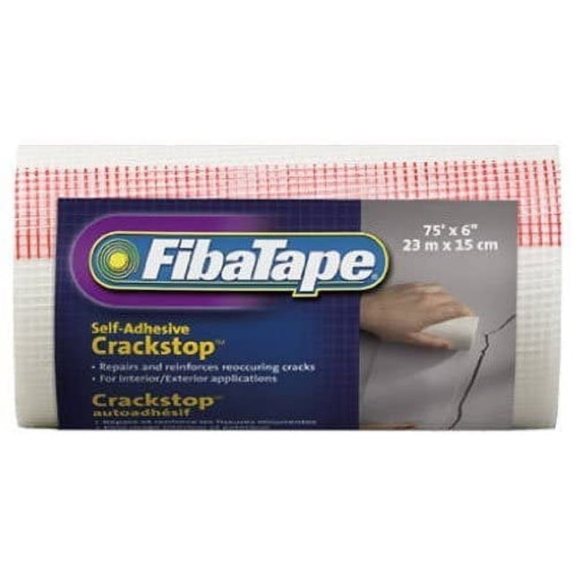ADFORS FibaTape Wall Repair Fabric Mesh Self-Adhesive - Glass - 6" x 75 ...