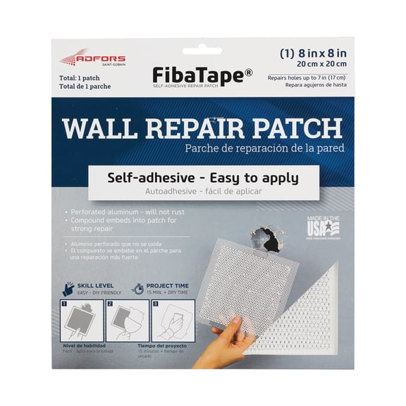 FibaTape Wall & Ceiling Repair Drywall Patch - Single Pack Residential Use, Standard Application