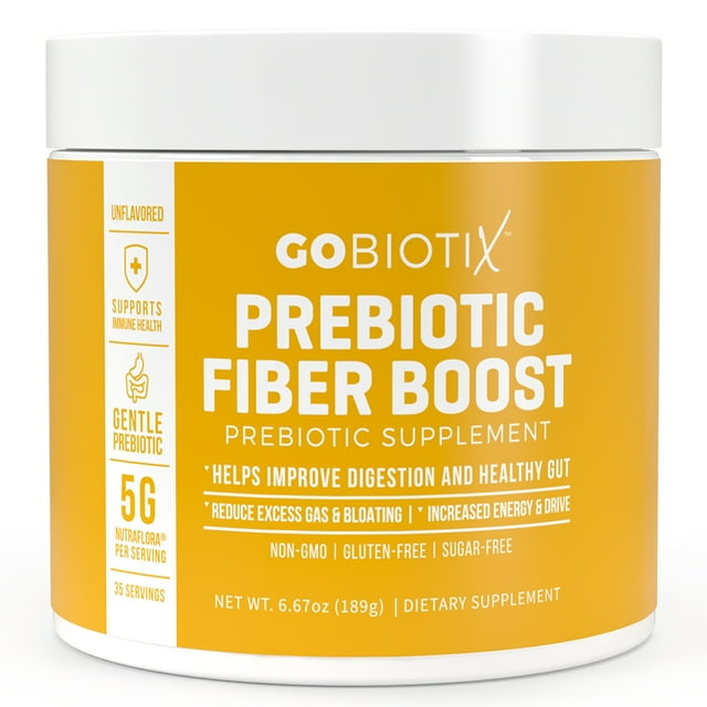 Fiber Boost Powder by GoBiotix Digestive Regularity Prebiotic