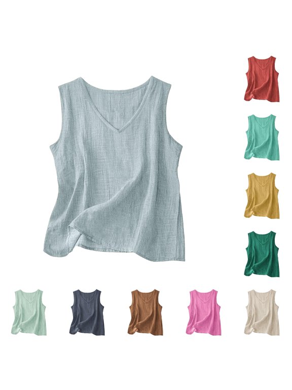 Fiber Breathable V Neck Color Style Casual Functional Sleeveless Tunic Top ( Ingredient Label Required) Outdoors Wear Outerwear Womens plus Vest Denim Vest Jacket for Winter Women Vest Women