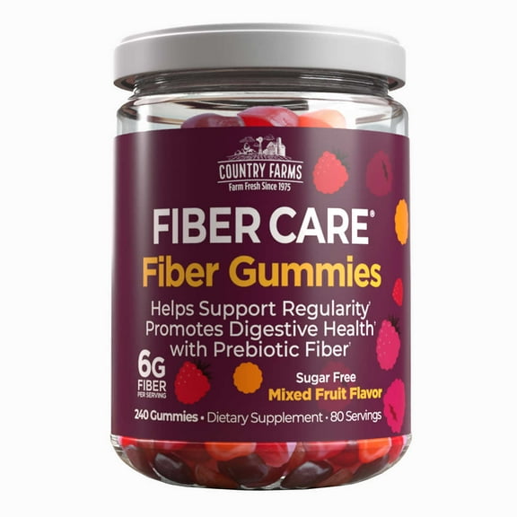 Country Farms Fiber Care Gummies, 240 Gummies