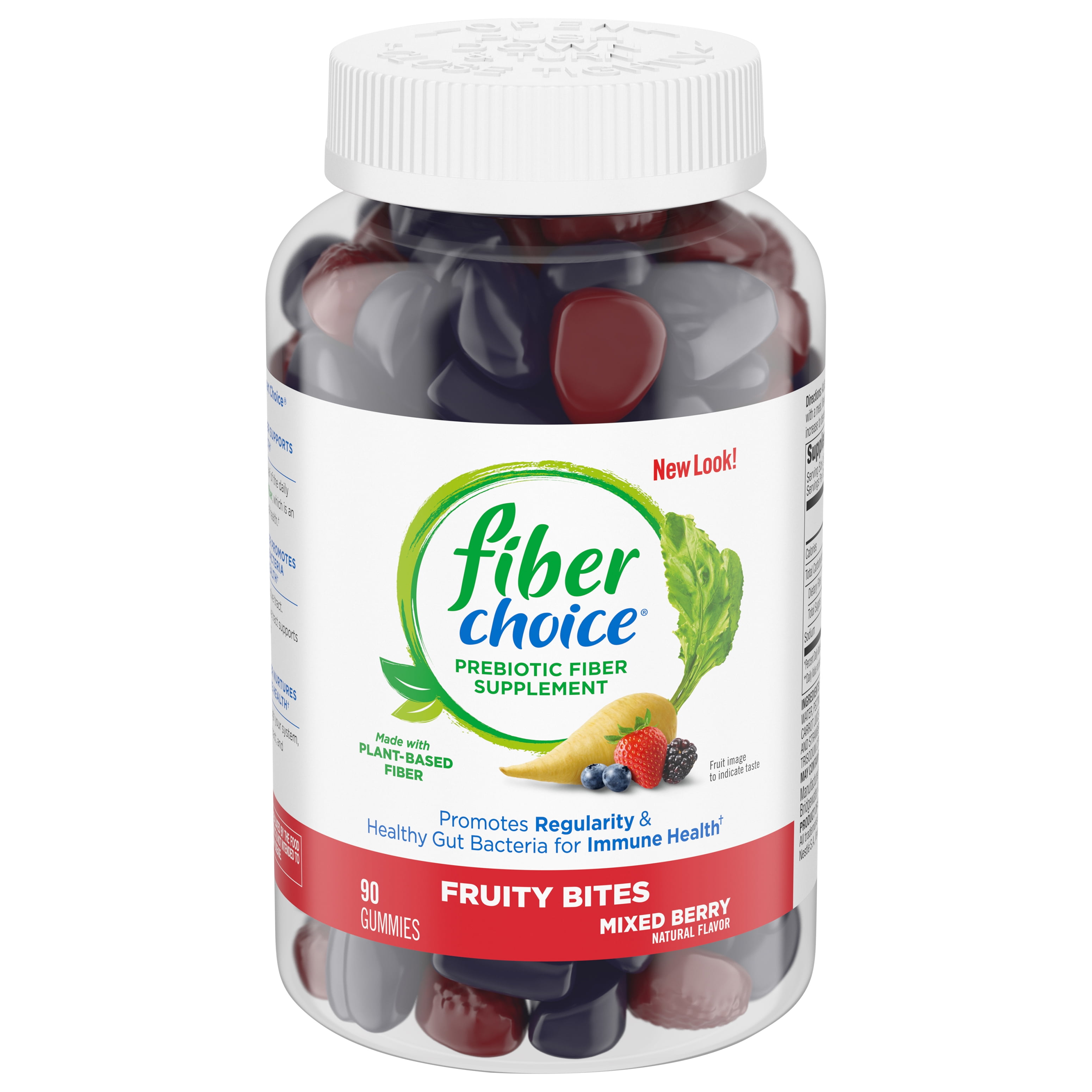 Fiber Choice Fruity Bites Daily Prebiotic Fiber Supplement Gummies