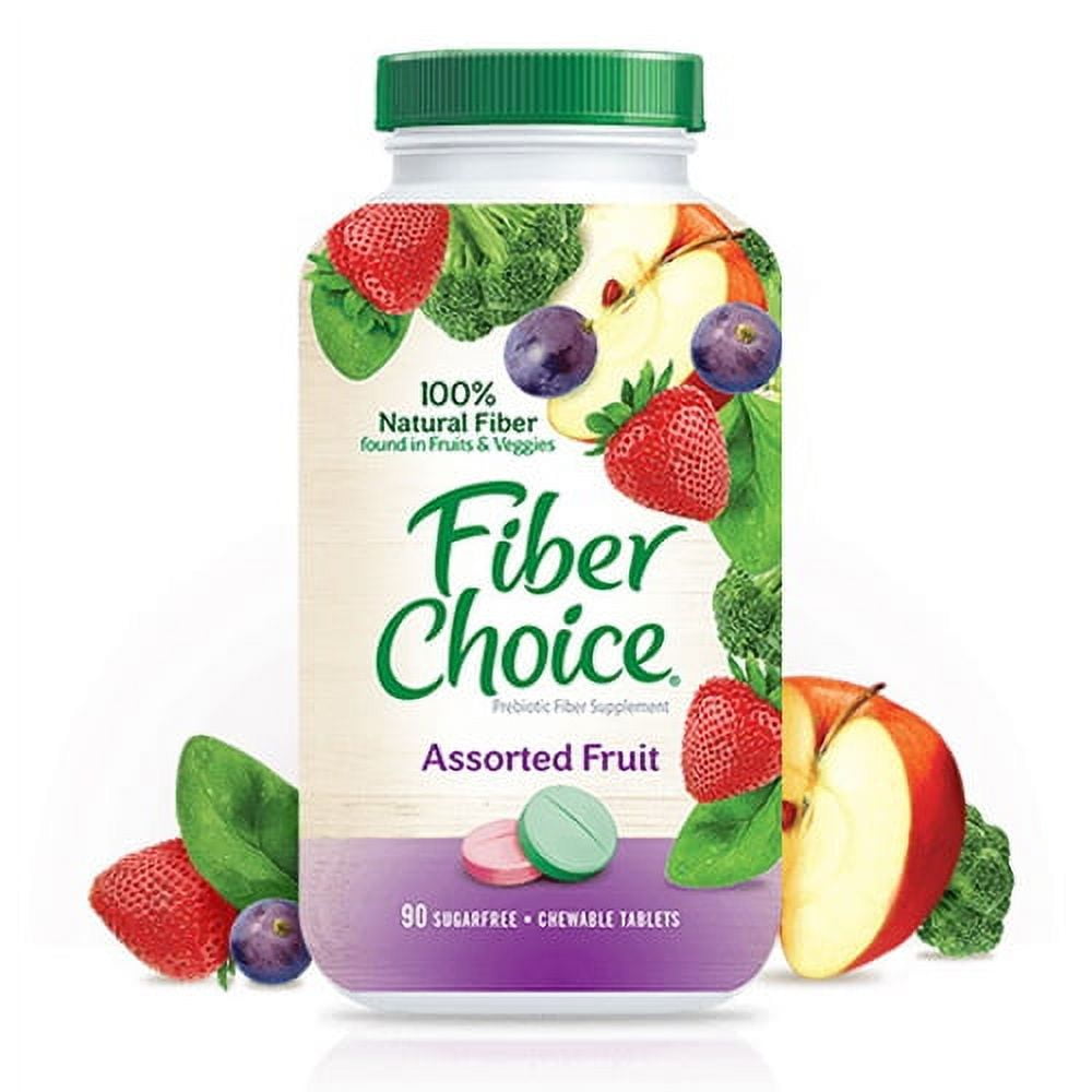 Fiber Choice Prebiotic Fiber Original Chewable Tablets Assorted Fruit - 90  ct btl