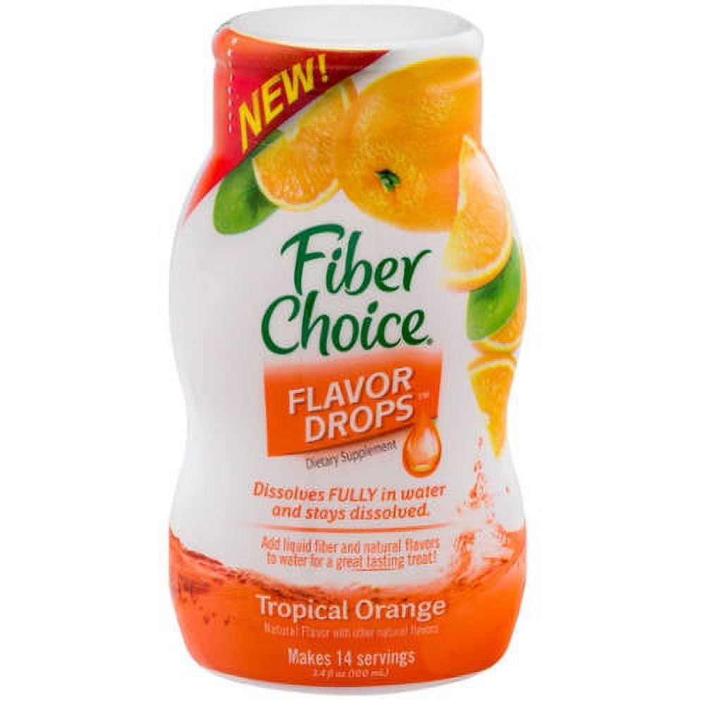 Fiber Choice Tropical Orange Flavor Drops Dietary Supplement, 3.4 fl oz 