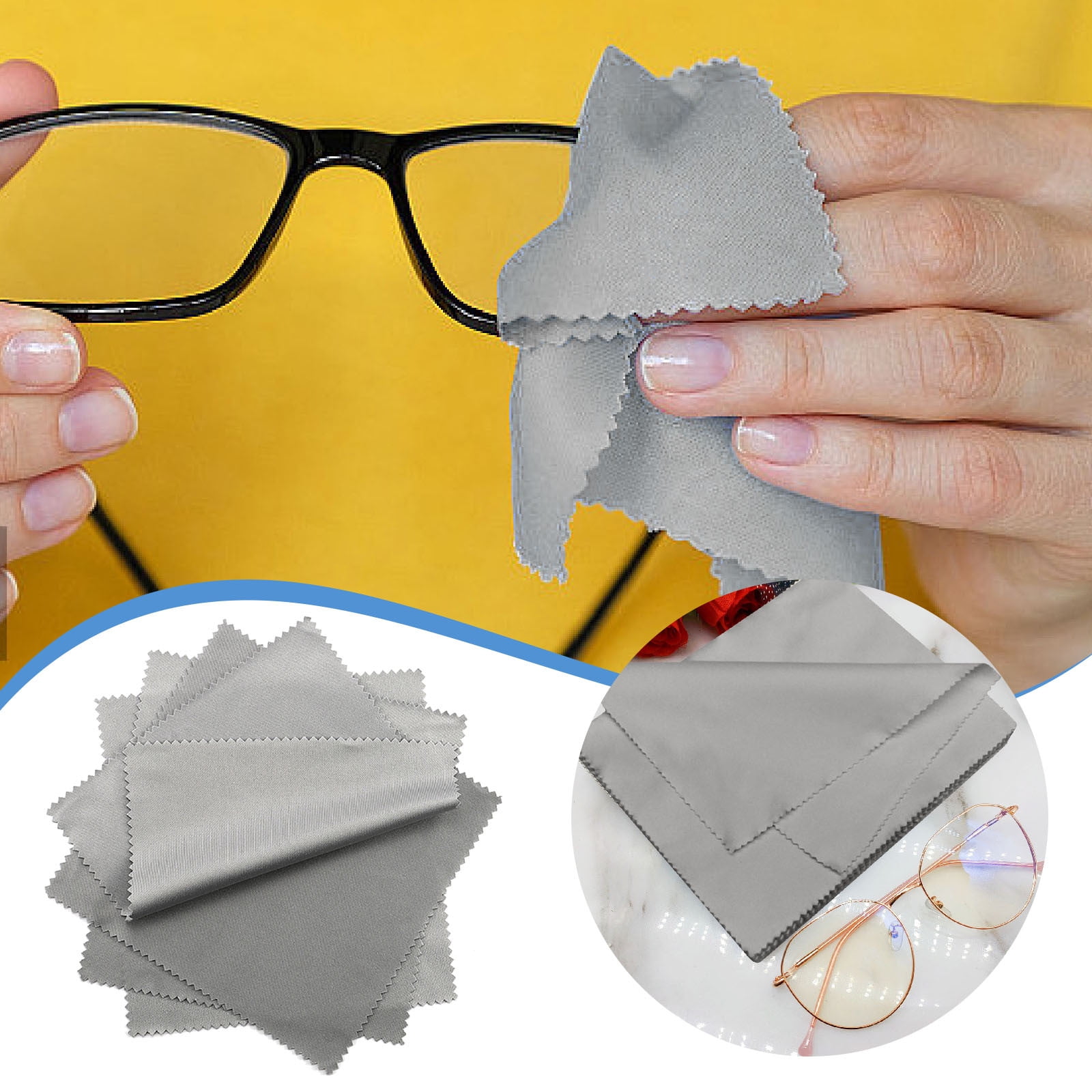 Fiber Cloth For Glasses Floor Cleaning Towels Reusable Adorable Kitchen