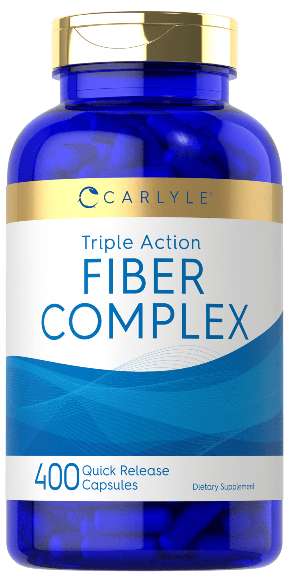 Fiber Complex 400 Capsules Triple Action Fiber by Carlyle