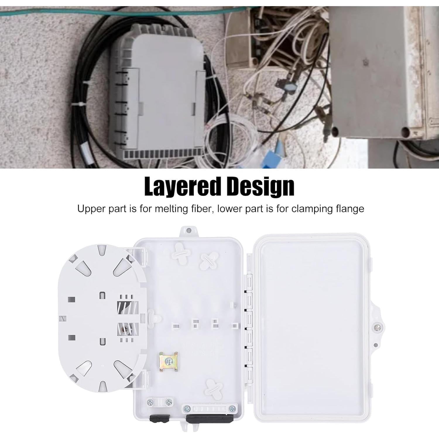 Fiber Distribution Box, 6 Core Fiber Distribution Box Waterproof Fiber ...