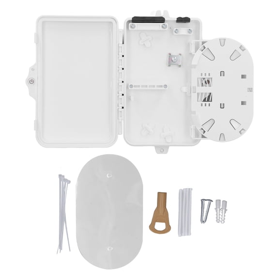 Fiber Distribution Box, Wall Mount Fiber Optic Box Waterproof IP65 Protection  For Home