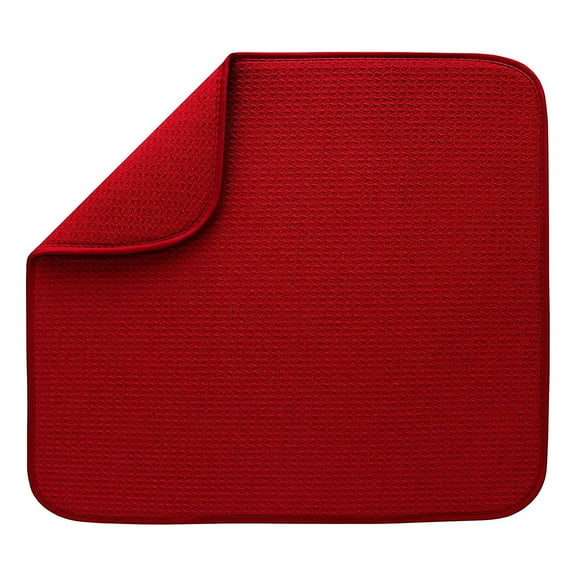 Fiber Drying Non-slip Mat Countertop Drain Pad Multipurpose Table Mat Double-Sided Use Dish Drainer Mat for Kitchen