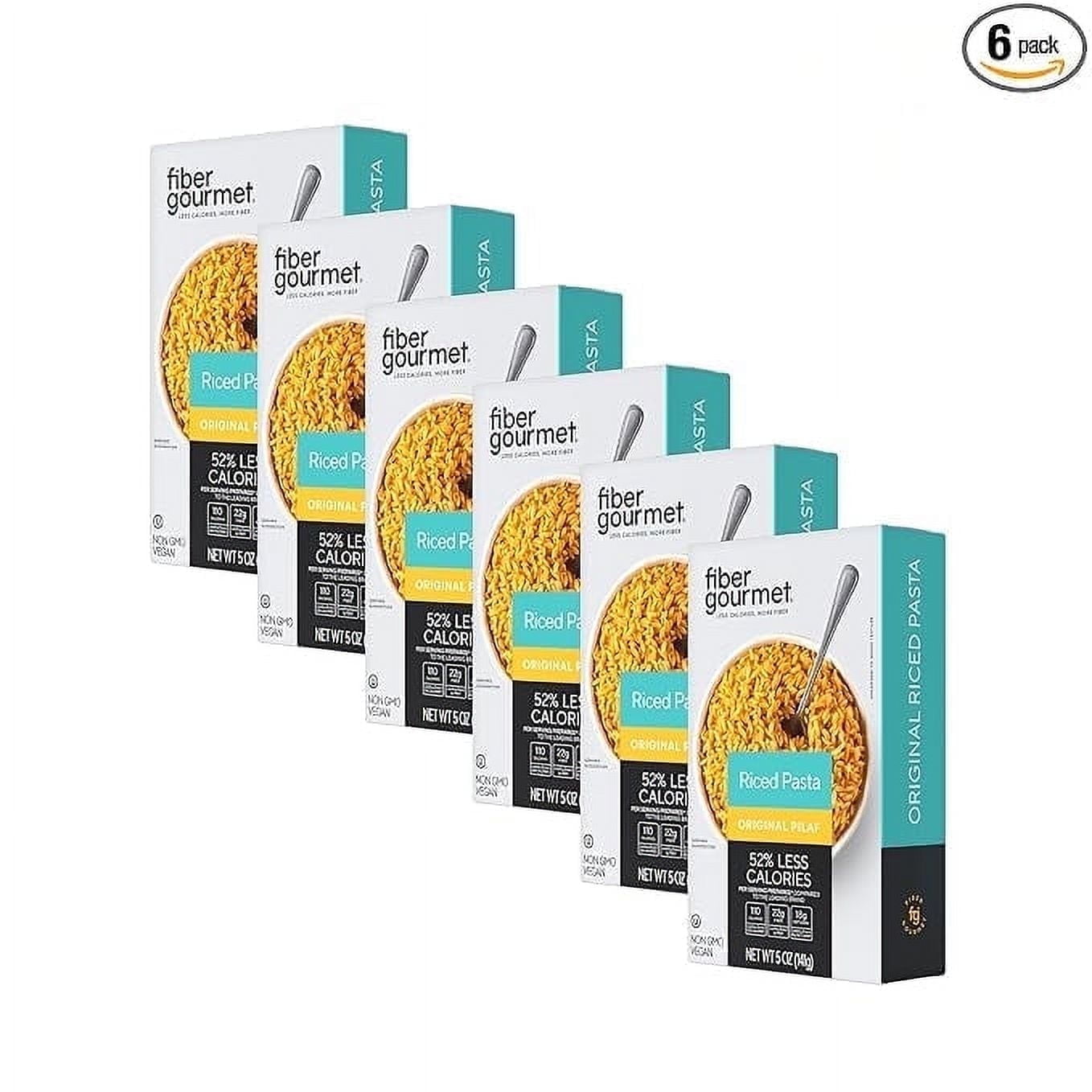 Walmart Black Friday Deals 2025 Fiber Gourmet Original Rice Pilaf Pasta Fiber Rich Low Calorie Low Carb Pasta, 5 oz 6-Pack