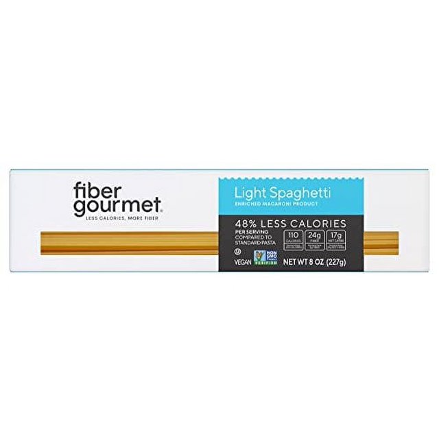 Fiber Gourmet Pasta Light Spaghetti Pasta Low Net Carb, FiberRich