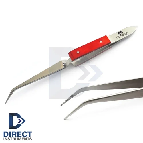 Fiber Grip Cross Locking Tweezer Jewelry & Soldering Self Closing Jewelers Plier