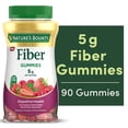 thumbnail image 1 of Nature's Bounty Fiber Gummies, 5g Prebiotic Fiber, Digestive Support, Fiber Blend, Strawberry & Raspberry Flavor, 90 Count, 1 of 7