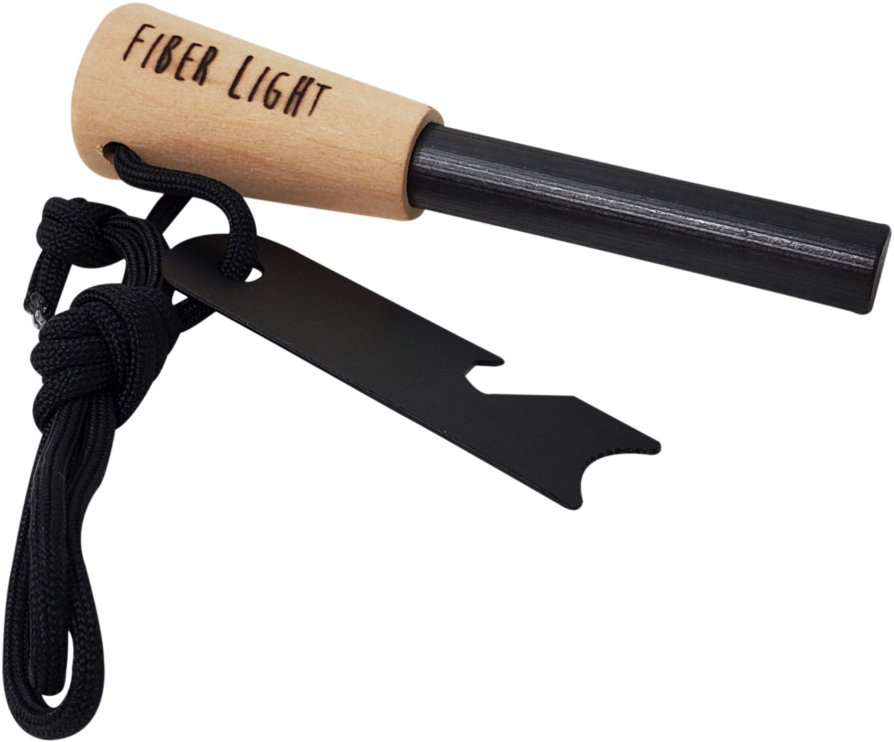 Fiber Light Ferro Rods - Flint and Steel Fire Starter, Ferro Rod Fire Starter Survival Tool, Emergency Preparedness Items - Fire Striker, Survival Fire Starter, Camp Fire Starter