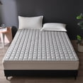 thumbnail image 1 of Fiber Mattress Student Bed Mattress Twin Size - Foldable Guest Mattress for Floor, Thickened Soft Padded Mattress for Dorm, Water Washed Brushed Fabric, Breathable Humidity Wicking, Easy Storage, 1 of 6