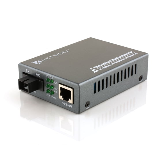 Fiber Media Converter - 100Base-BX, WDM SC, 30km, 1310T / 1550R
