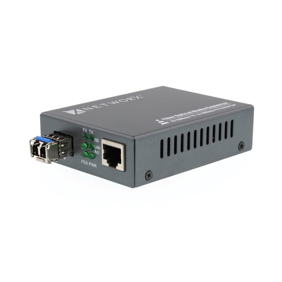 Fiber Media Converter - 100Base-SX, LC Multimode, 550m, 850nm