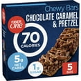Fiber One 70 Calorie Chewy Snack Bars, Chocolate Caramel And Pretzel, 5