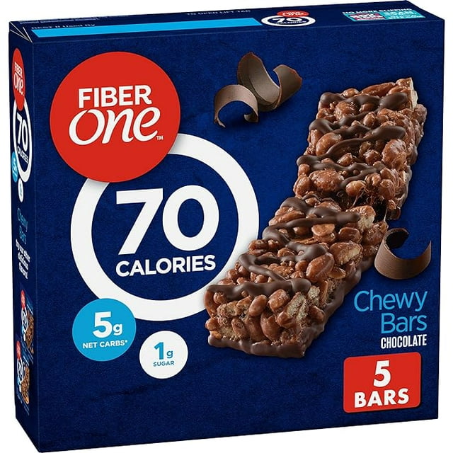 Fiber One 70 Calorie Chewy Snack Bars, Chocolate, 5 ct - Walmart.com