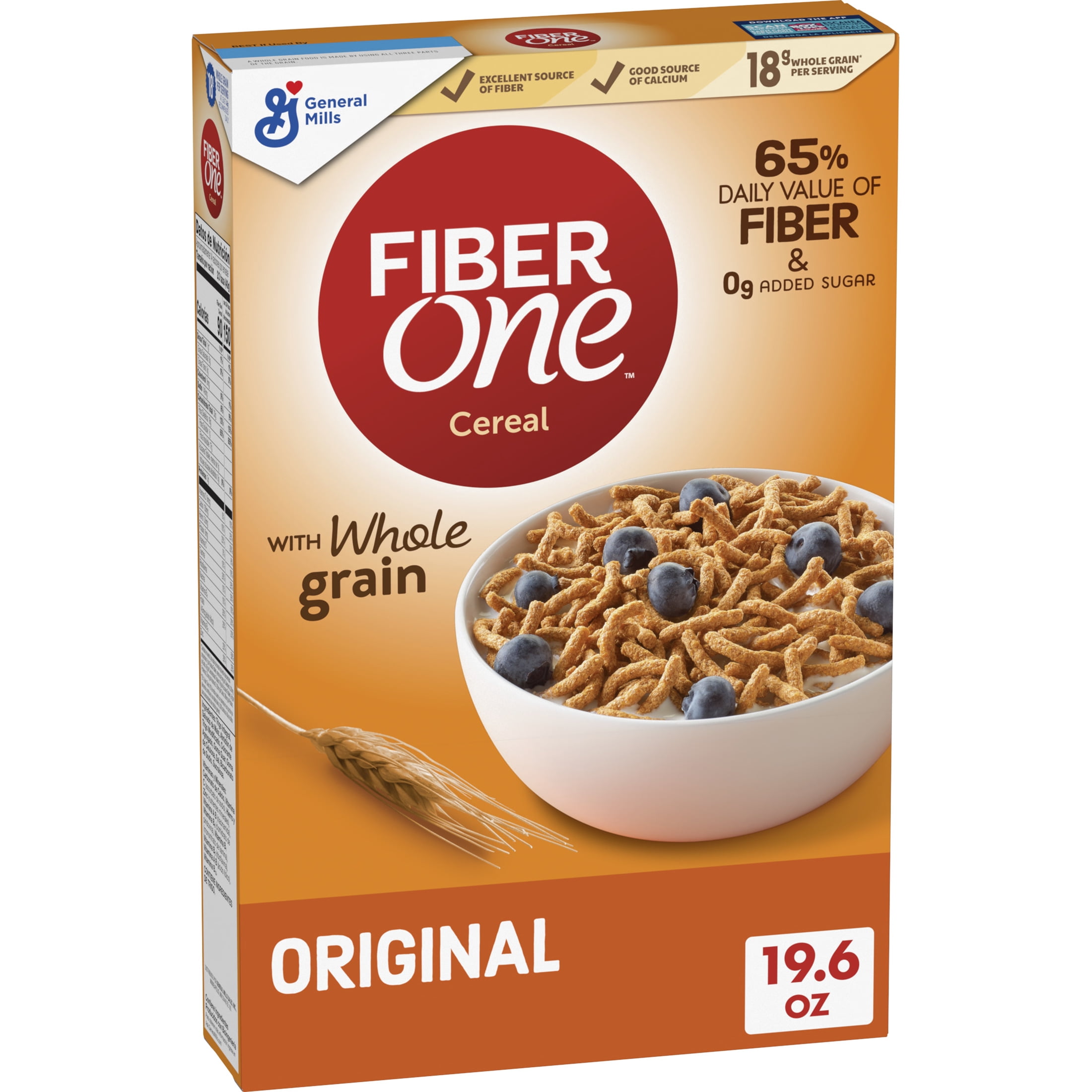 Fiber One Breakfast Cereal, Original Bran, 19.6 oz