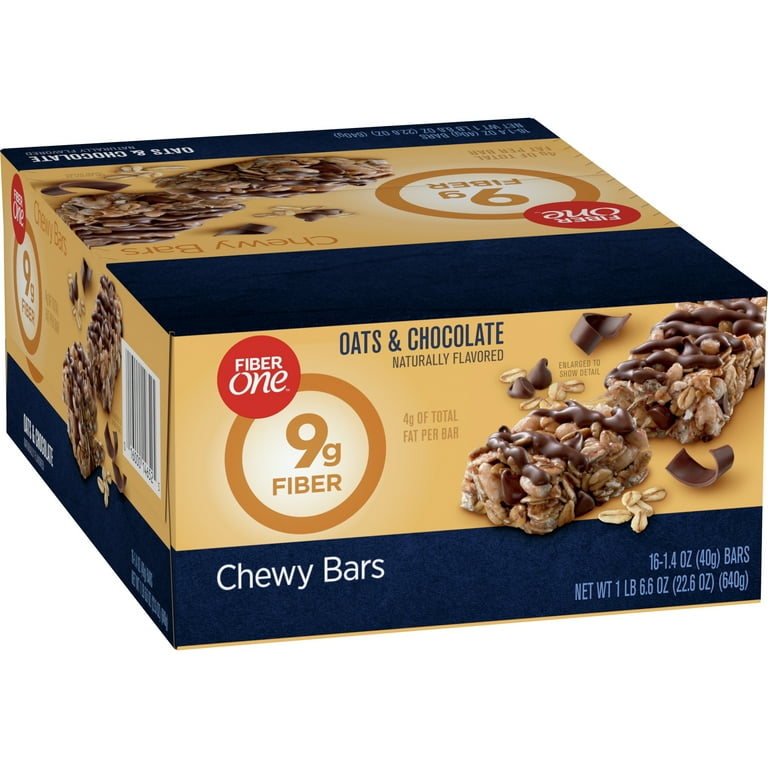 Chewy Bars, Oats and Chocolate, 1.4 oz, 16/Box Chewy Bars, Oats and Chocolate, 1.4 oz, 16/Box
