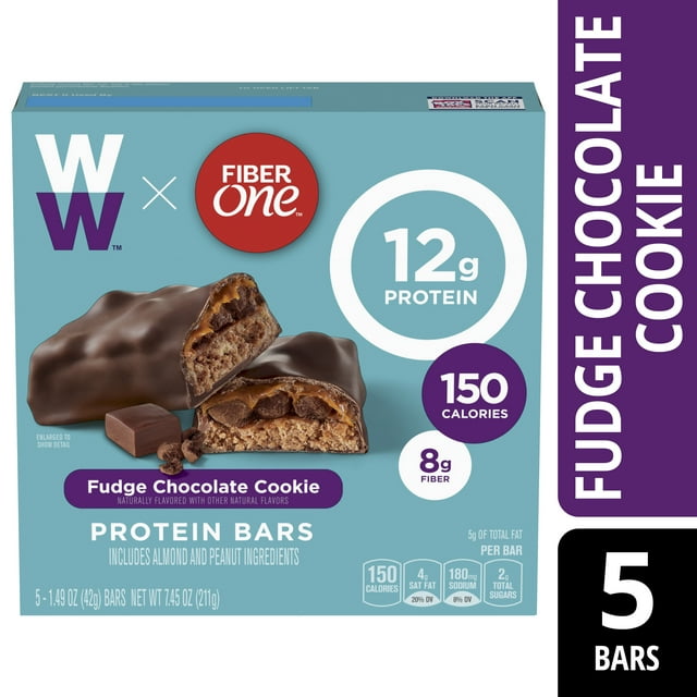 Fiber One Weight Watchers Chewy Protein Bars, Peanut Butter Cocoa