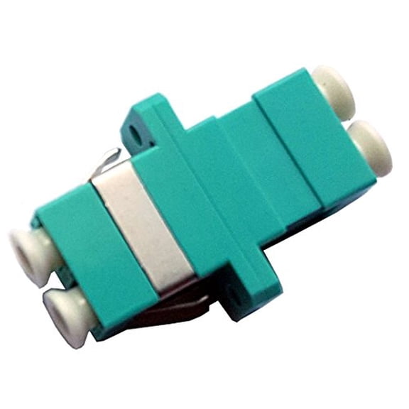 Fiber Optic Cable Adapter-Coupler LC-LC Multimode Duplex - [Aqua] (Use for 10Gb 40Gb OM3 + OM4)