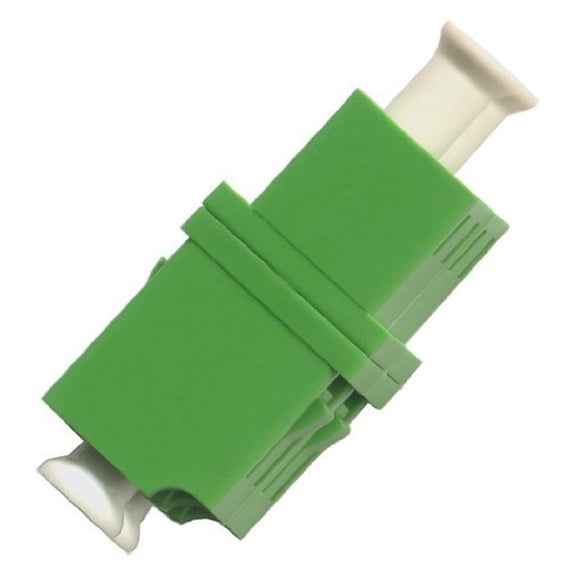 Fiber Optic Cable Adapter-Coupler LC-LC Singlemode Duplex APC [Green]