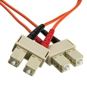Fiber Optic Cable, Sc - Sc, Multimode, Duplex, 62.5 By 125, 2 Meter 6.6 Foot
