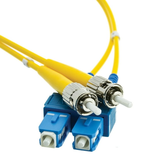 Fiber Optic Cable, Sc - St, Singlemode, Duplex, 9 By 125, 10 Meter (33 Foot)