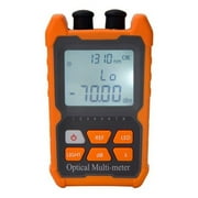 Fiber Optic Cable Tester Portable Optical Power Meter FC/SC/ST Universal Interface Fiber Tester Built-In 1Mw Visual Fault Locato ,Portable