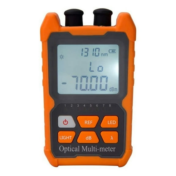 Fiber Optic Cable Tester Portable Optical Power Meter FC/SC/ST Universal Interface Fiber Tester Built-In 1Mw Visual Fault Locato ,Portable