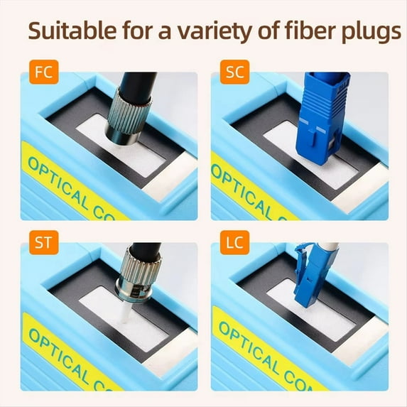 Fiber Optic Cleaner Cassette+Cleaning Core Fiber End Face Cleaning Box Pigtail Cleaner for SC/FC//LC Cleaner Tool B