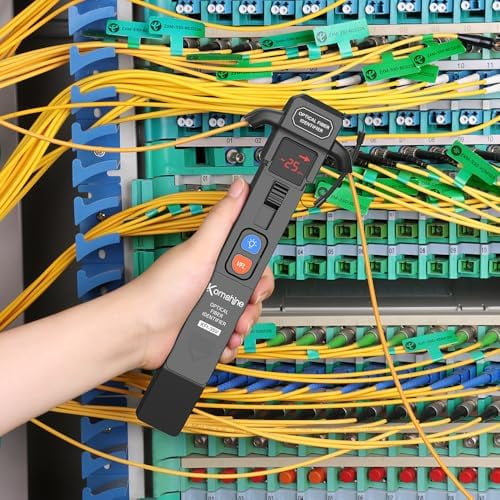 Fiber Optic IdentifierKFI-35 Traffic Detector+Wave Respond 800-1700nm+Optical Power Meter Function -70~+10dB+ LED Light Traffic Live Detector+250um/900um,2.0/3.0mm Four Tips$$other