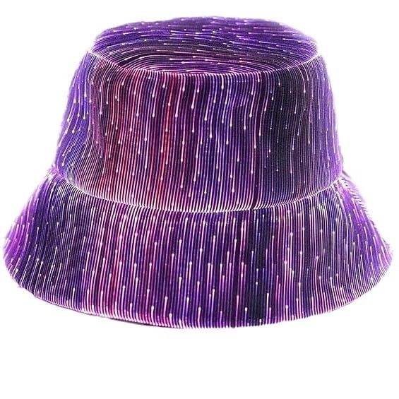 LED Glow in the Dark Bucket Hat - 7 Color Light Up Fisherman Cap for Festivals Multicolor Mode LED Bucket Hat - 7 Color Rave Festival Hat  main image 2
