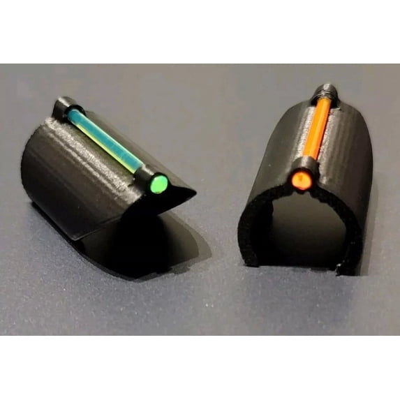Fiber Optic Sight for 410 Shotgun - Clip On- 2 Pack - Red/Green