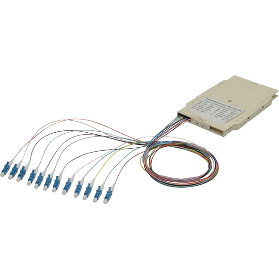 Fiber Optic Splice Cassette, pre-assembled, LC (UPC); Multimode 50/125 , OM4