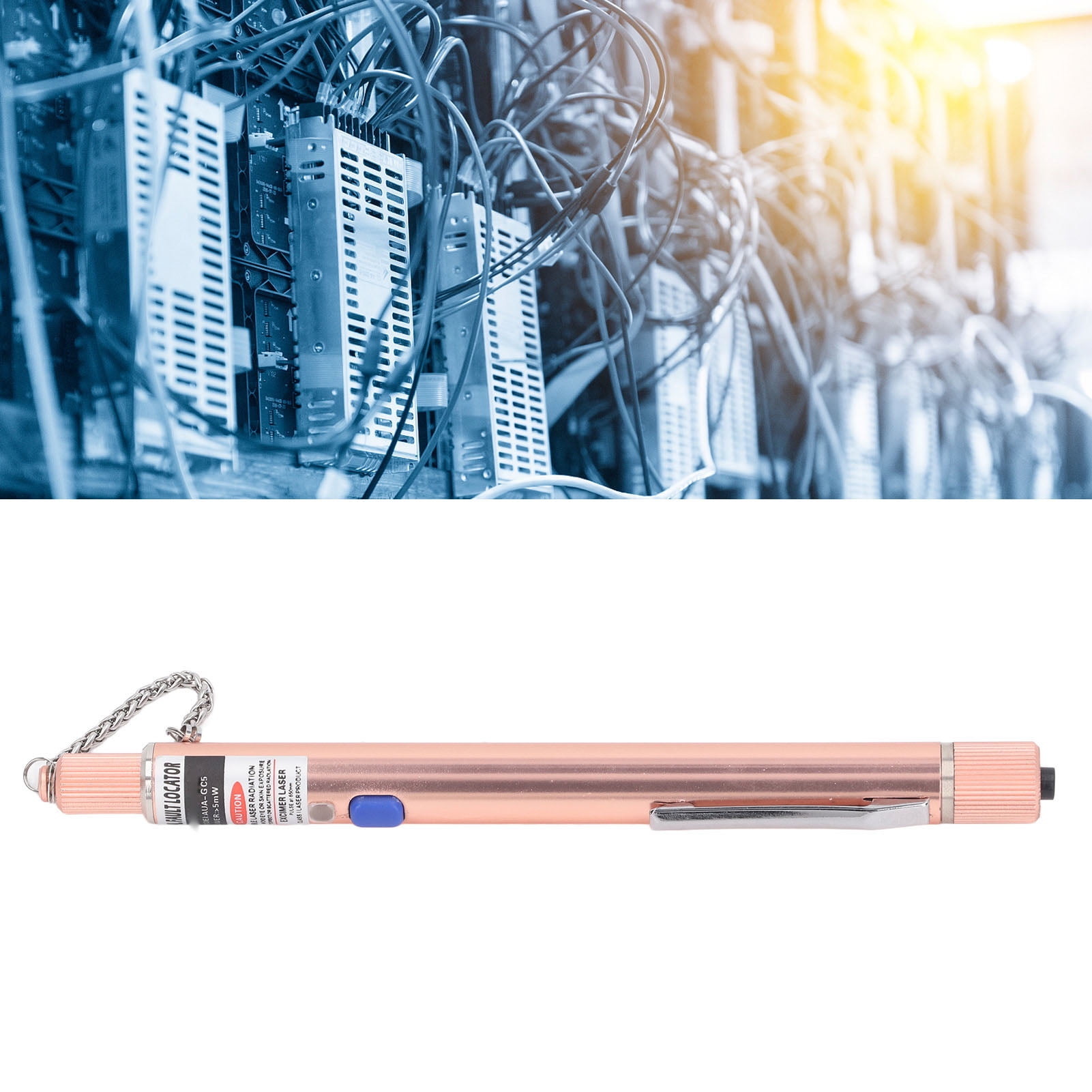 Fiber Optic Test Pen, Rechargeable 5KM Distance Loss Free Fiber Visual