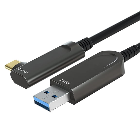Fiber Optic USB 3.2 to Type-C Cable 10Gbps, Compatible with USB 3.0/2.0, VR/AR Headset Link Cable, 4K HD Data Transfer (5-50M Lengths)
